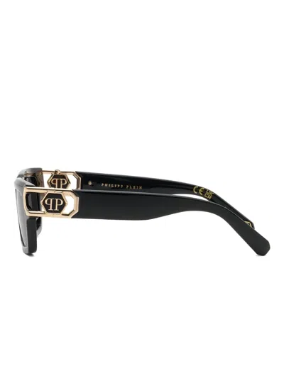 Philipp Plein Eyewear Rectangular-frame Sunglasses In Black