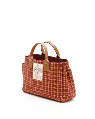 Gucci Checkered Pocket Handbag In Multi