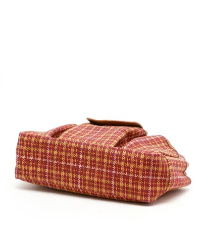 Gucci Checkered Pocket Handbag In Multi