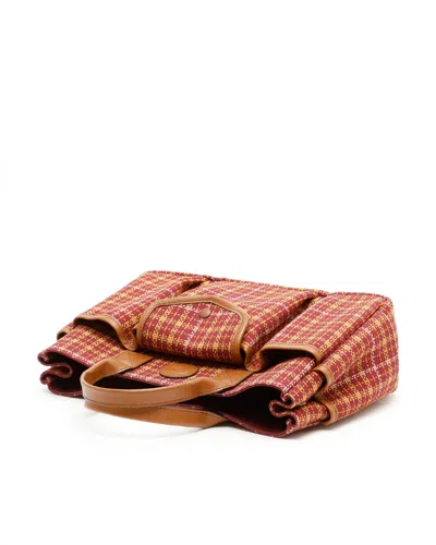 Gucci Checkered Pocket Handbag In Multi