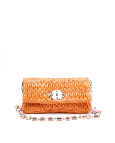 Miu Miu Patent Crystal Bag In Orange