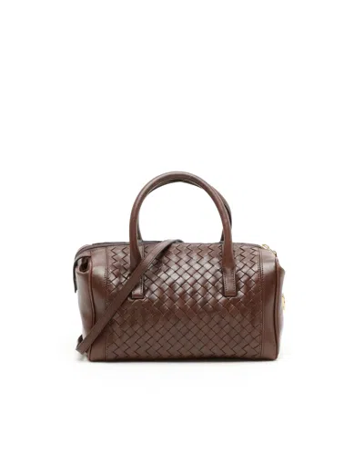 Bottega Veneta Intrecciato Handbag In Brown