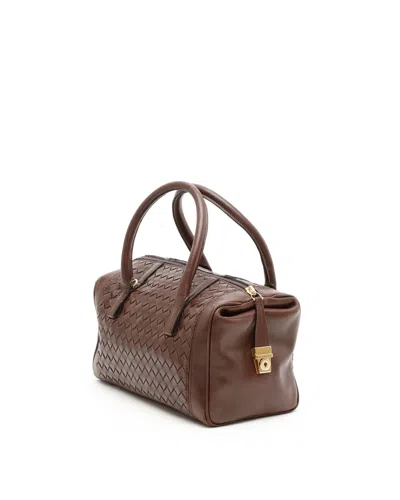 Bottega Veneta Intrecciato Handbag In Brown