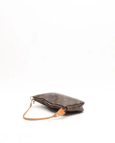Pre-owned Louis Vuitton Monogram Pochette Accessoires Bag In Brown