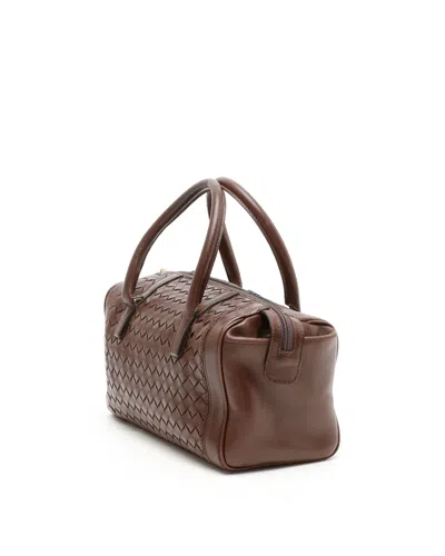 Bottega Veneta Intrecciato Handbag In Brown
