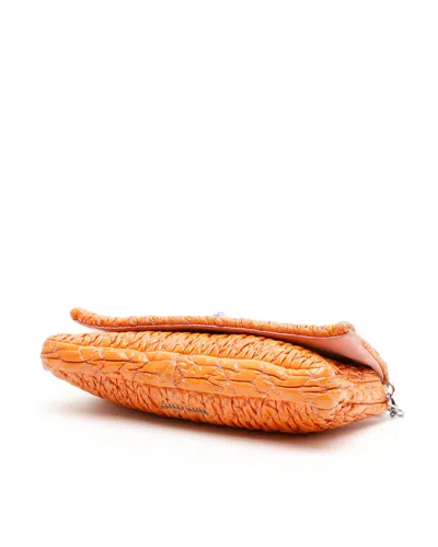 Miu Miu Patent Crystal Bag In Orange
