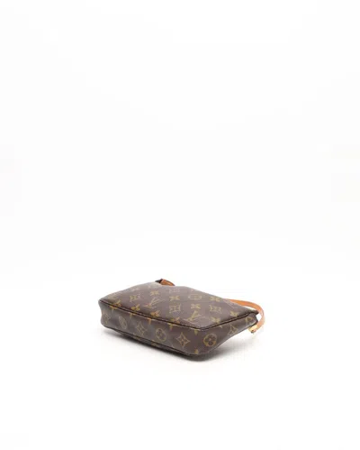 Pre-owned Louis Vuitton Monogram Pochette Accessoires Bag In Brown