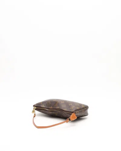 Pre-owned Louis Vuitton Monogram Pochette Accessoires Bag In Brown