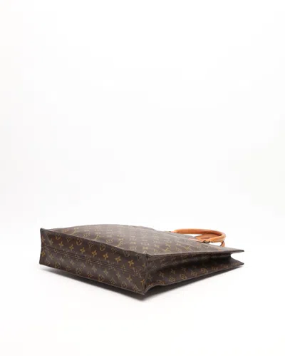 Pre-owned Louis Vuitton Monogram Sac Plat Bag In Brown