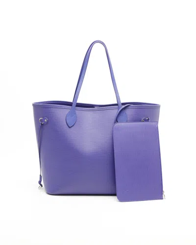 Pre-owned Louis Vuitton Epi Neverfull Mm Tote Bag In Purple