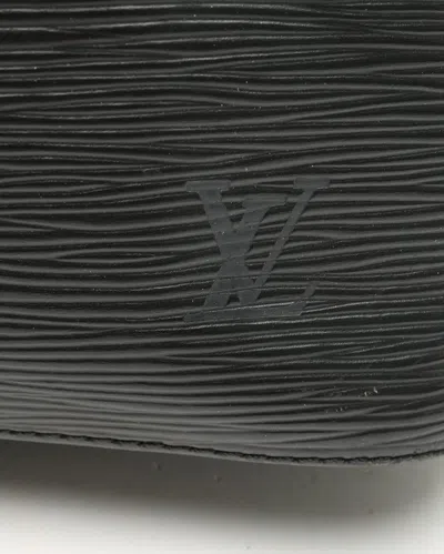 Pre-owned Louis Vuitton Epi Petit Noé Bag In Black