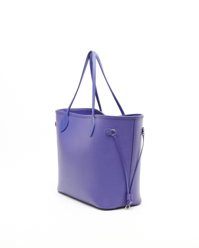 Pre-owned Louis Vuitton Epi Neverfull Mm Tote Bag In Purple