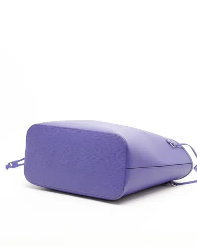 Pre-owned Louis Vuitton Epi Neverfull Mm Tote Bag In Purple