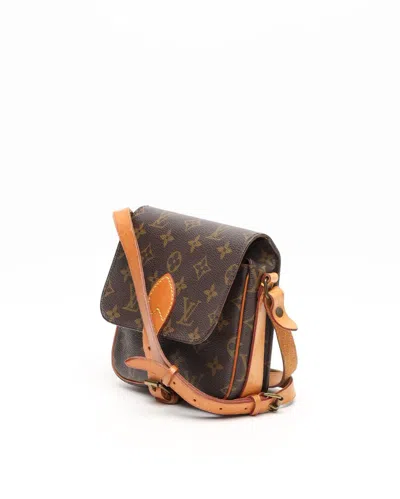 Pre-owned Louis Vuitton Monogram Cartouchiere Pm Bag In Brown