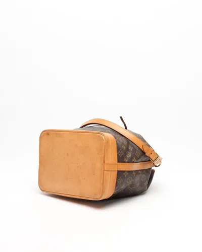 Pre-owned Louis Vuitton Monogram Noé Gm Bag In Brown