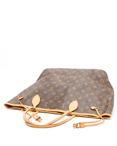 Pre-owned Louis Vuitton Monogram Neverfull Mm Tote Bag In Brown