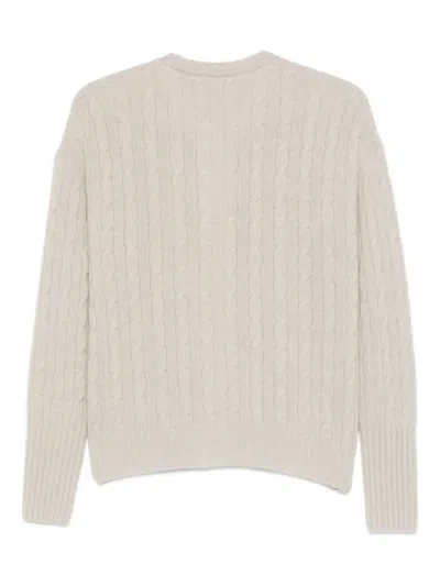 Drumohr Cable-knit Cardigan In Neutral