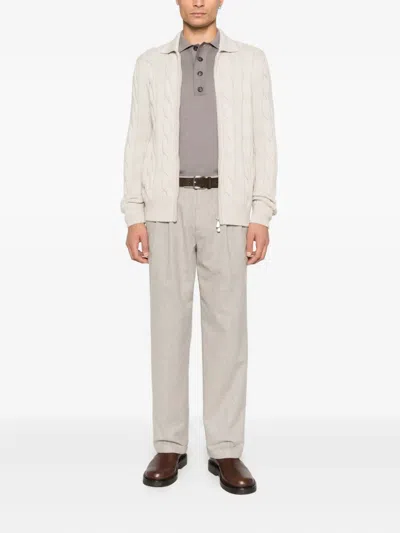 Gran Sasso X Casa Frumoasa Cable-knit Cardigan In Neutral