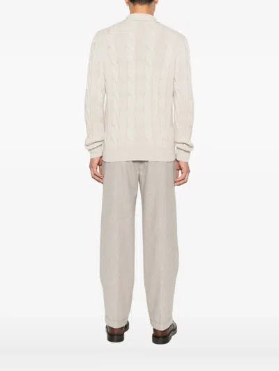 Gran Sasso X Casa Frumoasa Cable-knit Cardigan In Neutral