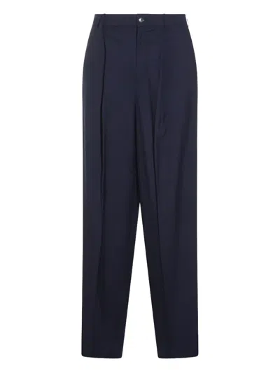Aya Muse Pleated-front Side-pocket Trousers In Blue
