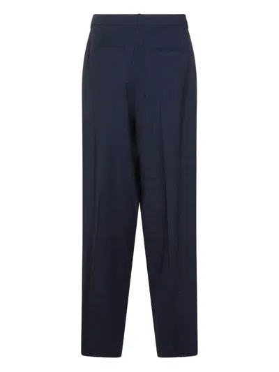 Aya Muse Pleated-front Side-pocket Trousers In Blue