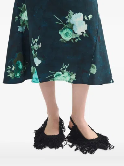 Erdem フローラル スカート In Blue