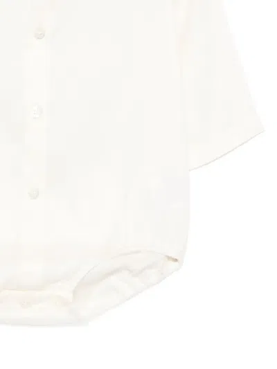 Zhoe & Tobiah Button-fastening Babygrow In White
