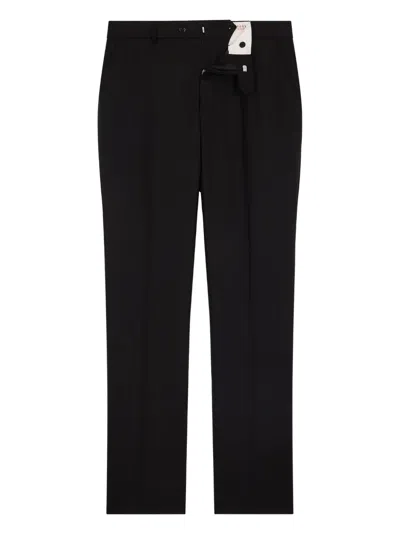 Fursac Concealed-fastening Straight Trousers In Black