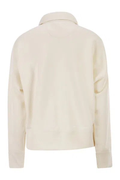 Polo Ralph Lauren Half-zip Sweatshirt With Logo In Neutral