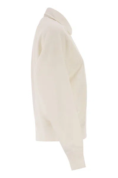 Polo Ralph Lauren Half-zip Sweatshirt With Logo In Neutral
