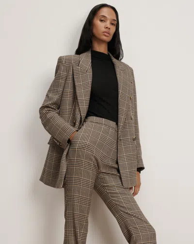 Veronica Beard Rhys Houndstooth Dickey Jacket In Multi