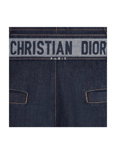 Dior Multi-pocket Denim Trousers In Blue