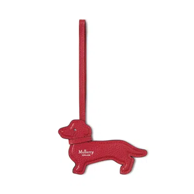 Mulberry Lanyard Keyring In Red
