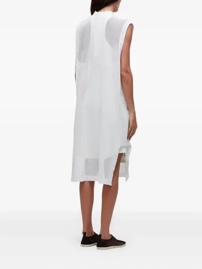 Osklen Embellished Sleeveless Midi Dress In White