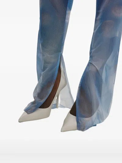 Irina Voinea Split-hem Bodysuit In Blue