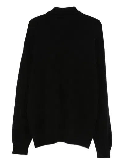 Laneus F5lamakp018 Buttoned Polo Shirt In Black