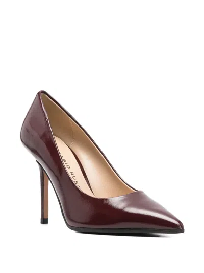 Fabio Rusconi Pumps In Bordeaux Leather In Burgundy