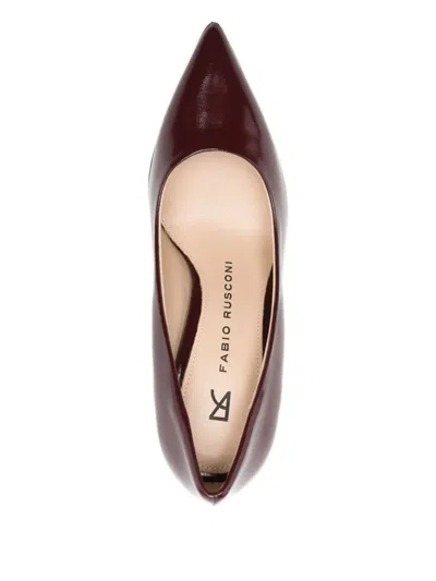 Fabio Rusconi Pumps In Bordeaux Leather In Burgundy
