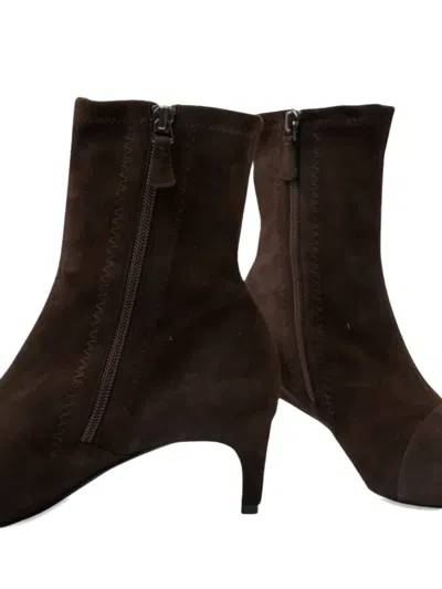 Del Carlo 50mm Pointed-toe Zip Boots In Brown
