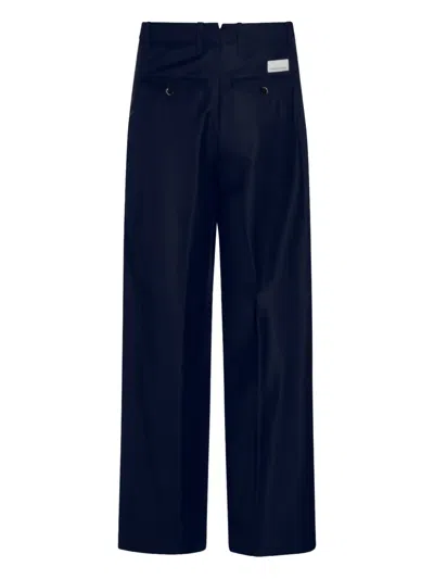 Nine In The Morning Pleated Tailored Trousers In Blue
