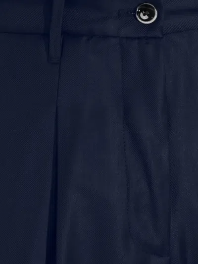 Nine In The Morning Pleated Tailored Trousers In Blue