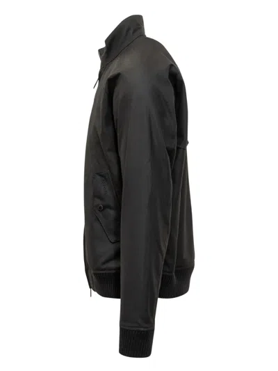 Barbour Long Sleeve Jacket With Elasticized Cuffs And Waist In Black