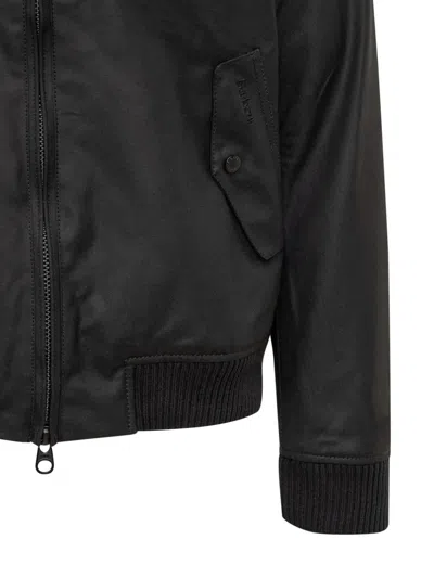 Barbour Long Sleeve Jacket With Elasticized Cuffs And Waist In Black