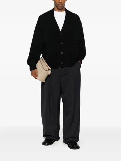 Studio Nicholson Buttoned Cardigan In Black