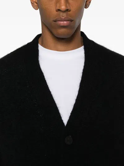 Studio Nicholson Buttoned Cardigan In Black
