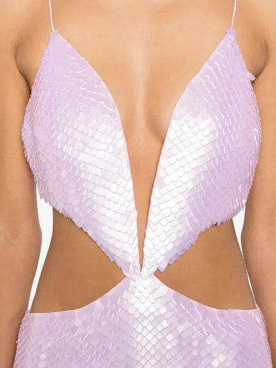 Monot Beaded Maxi Dress In Pink