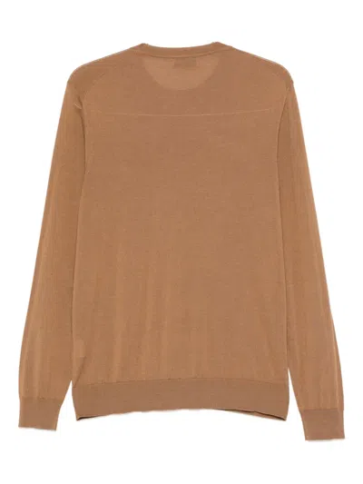 Ferrante Crew-neck Sweater In Brown