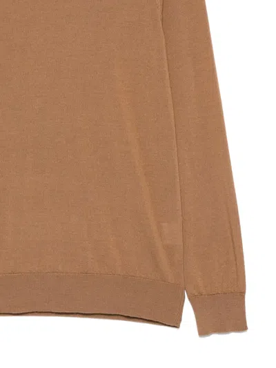 Ferrante Crew-neck Sweater In Brown