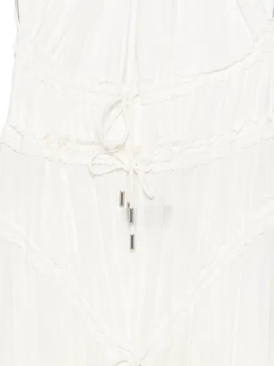 Dsquared2 Open-back Dress In White