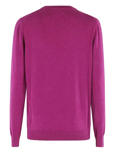 Malo Crew-neck Sweater In Pink